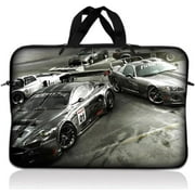 LSS 12.3 inch Laptop Sleeve Bag Carrying Case Pouch with Handle for 11" 11.6" 12" Apple Macbook, GW, Acer, Asus, Dell, Hp, Sony, Toshiba, Racing Cars