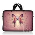 thumbnail image 1 of LSS 13.3 inch Laptop Sleeve Bag Carrying Case Pouch with Handle for 13.3" 13" 12.1" 12" Apple MacBook, Acer, Dell, Hp, Pink Butterfly Floral, 1 of 3