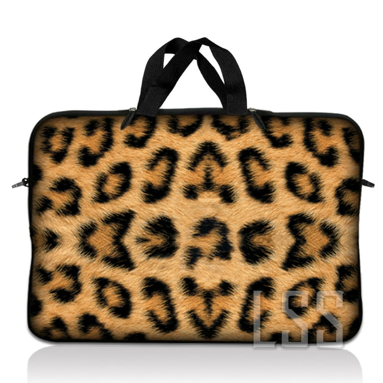 13-14 Inch Laptop Sleeve Case - Leopard Print Water-Resistant Protective Cover For MacBook & PC
