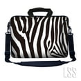 thumbnail image 1 of LSS 13.3 inch Laptop Sleeve Bag Notebook with Extra Side Pocket, Soft Carrying Handle & Removable Shoulder Strap for 12" 12.1" 13" 13.3" - Zebra Print, 1 of 3