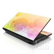 LSS 15.6" Laptop Notebook Skin Sticker Cover Art Decal for Hp Dell Lenovo Apple Asus Acer Fits 13.3" 14" 15.6" 16" - Abstract Flowers