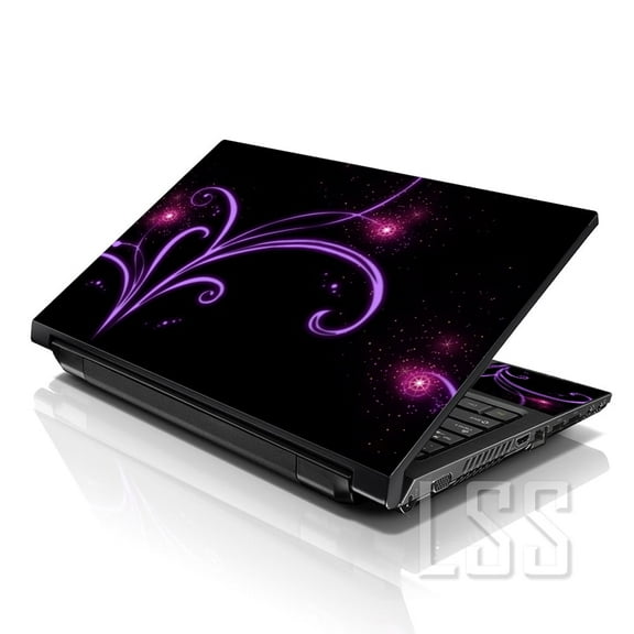 LSS 15 15.6 inch Laptop Notebook Skin Sticker Cover Art Decal for Hp Dell Lenovo Apple Asus Acer Fits 13.3" 14" 15.6" 16"- Abstract Purple