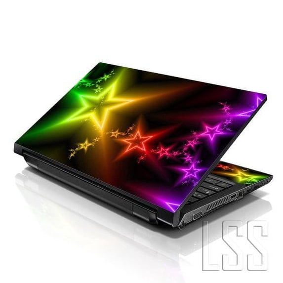 LSS 15 15.6 inch Laptop Notebook Skin Sticker Cover Art Decal For Hp Dell Lenovo Apple Asus Acer Fits 13.3" 14" 15.6" 16" with 2 Wrist Pads Free - Night Stars