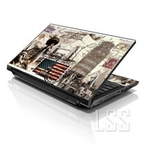 LSS 15.6" Laptop Notebook Skin Sticker Cover Art Decal for Hp Dell Lenovo Apple Asus Acer Fits 13.3" 14" 15.6" 16" - World Landmarks