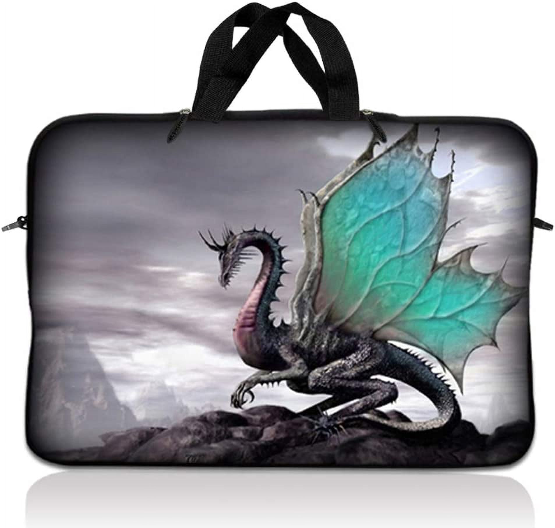 LSS 15.6 inch Laptop Sleeve Bag Carrying Case with Handle for 14" 15" 15.4" 15.6" Apple MacBook, Acer, Dell, Hp, Sony, Flying Dragon