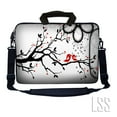 thumbnail image 1 of LSS 15.6 inch Laptop Sleeve Bag Notebook with Side Pocket, Soft Carrying Handle & Shoulder Strap for 14" 15" 15.4" 15.6" - Love Birds, 1 of 3