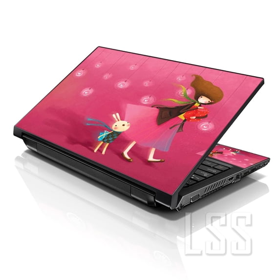 LSS 17 17.3 inch Laptop Notebook Skin Sticker Cover Art Decal Fits 16.5" 17" 17.3" 18.4" 19" (Free 2 Wrist Pad Included) Girl Birthday Party