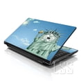 thumbnail image 1 of LSS 17 17.3 inch Laptop Notebook Skin Sticker Cover Art Decal For Hp Dell Lenovo Apple Asus Acer Fits 16.5" 17" 17.3" 18.4" 19" with 2 Wrist Pads Free - Statue of Liberty Cartoon, 1 of 3