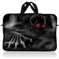 thumbnail image 1 of LSS 17 inch Laptop Sleeve Bag Carrying Case with Handle for 16 to 17.4", Apple MacBook, Acer, Asus, Dell, Hp, Sony, Red Eye Dark Ghost Zhombie Skull, 1 of 4