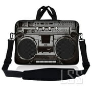 LSS 17 inch Laptop Sleeve Bag with Handle & Adjustable Strap for 17.4" 17.3" 17" 16" Apple MacBook, Acer, Asus, Dell, Hp, Cassette Player Design