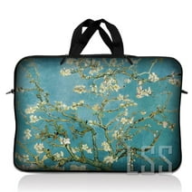 LSS 17 inch Laptop Sleeve Bag Carrying Case Pouch with Handle for 17.4" 17.3" 17" 16" Apple MacBook, Acer, Asus, Dell, Almond Trees
