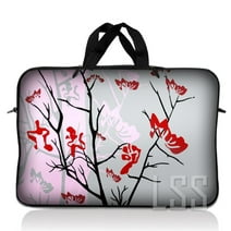 LSS 17 inch Laptop Sleeve Bag Carrying Case Pouch with Handle for 17.4" 17.3" 17" 16" Apple MacBook, Acer, Dell, Pink Gray