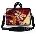 thumbnail image 1 of LSS 8-10.2 inch Laptop Sleeve Bag Compatible with Acer, Dell, HP, Sony, MacBook, Carrying Case Pouch w/ Handle & Adjustable Strap - Gold Flower Floral, 1 of 3