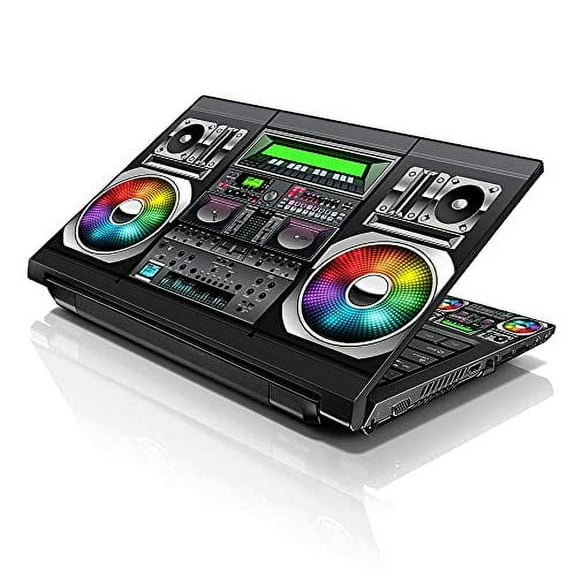 LSS Laptop 15 15.6 Skin Cover with Colorful Boon Box Music Pattern for HP Dell Lenovo Apple Asus Acer Compaq - Fits 13.3" 14" 15.6" 16"