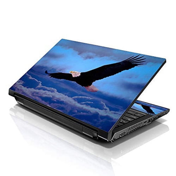 LSS Laptop 15 15.6 Skin Cover with Colorful Eagle Pattern for HP Dell Lenovo Apple Asus Acer Compaq - Fits 13.3" 14" 15.6" 16" (2 Wrist Pads Free)