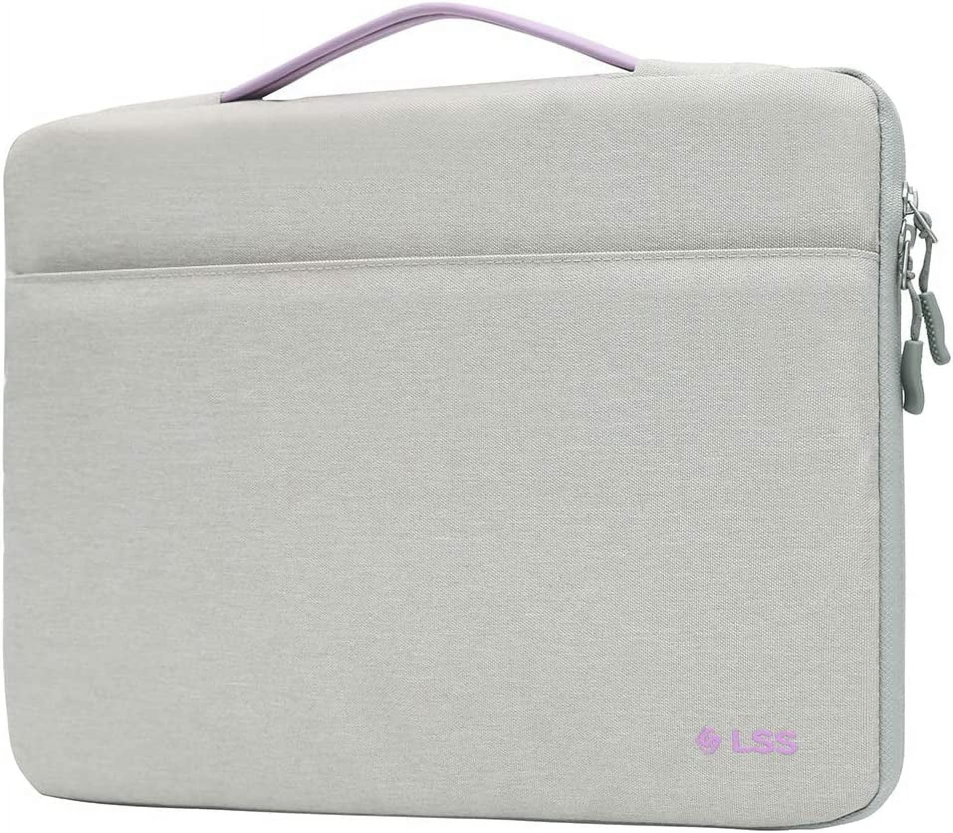 LSS Protective Laptop Sleeve Bag with PU Leather Handle for Men/Women - Stylish Sleeve Case  for 13”-13.5", Compatible with MacBook Pro