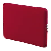 LSS Zipper Soft Sleeve Bag Case Portable Laptop Bag Replacement for 13 inch MacBook Air Pro Retina Ultrabook Laptop Red