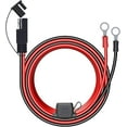 thumbnail image 1 of LST 4FT 12V Ring Terminal SAE to O Ring Connecters Extension Cord Cable Connector for Battery Charger/Maintainer, 1 of 2