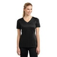 thumbnail image 1 of LST353 Ladies PosiCharge Competitor V-Neck Tees, Black - Small, 1 of 1