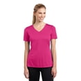 thumbnail image 1 of LST353 Ladies PosiCharge Competitor V-Neck Tees, Pink Raspberry - 3XL, 1 of 1
