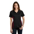 thumbnail image 1 of LST685 Sport-Tek Women Sport Shirt PosiCharge Micro-Mesh Colorblock Polo, 1 of 2