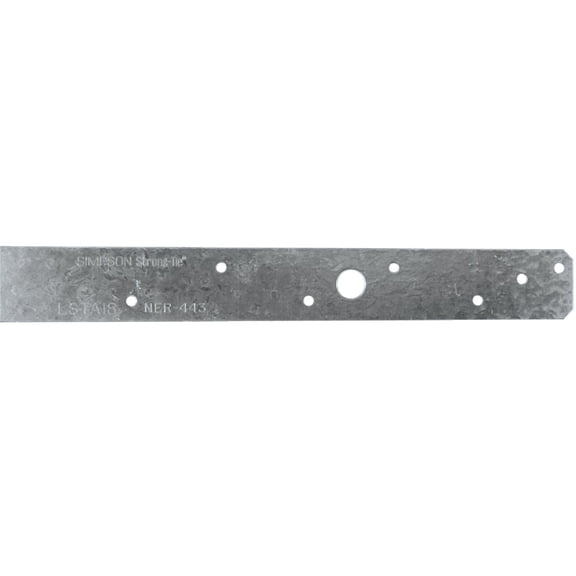 Simpson Strong-Tie Structural Strap Tie LSTA18 - Metal Tie Strap - 18", Multicolor