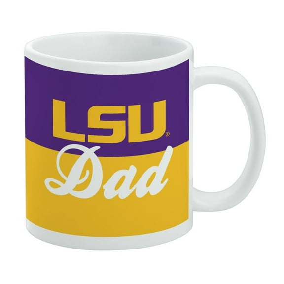 LSU Dad White Mug