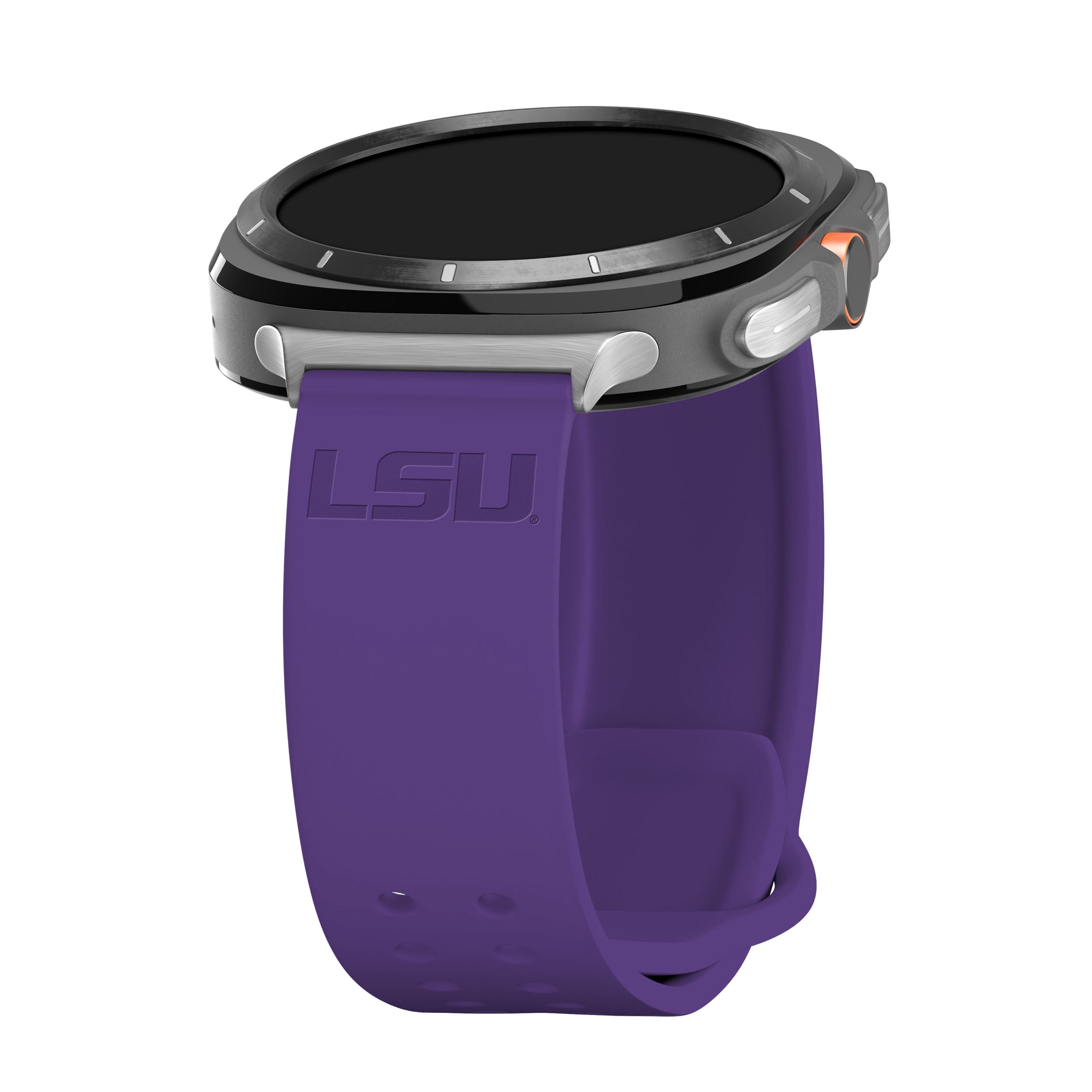LSU Engraved Silicone Unisex Watch Band for Samsung Galaxy Watch Ultra ...