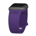 thumbnail image 1 of LSU Engraved Silicone Unisex Watch Band for Apple Watch - 42/44/45/49mm(46mm Series 10/11) Purple by Affinity Bands, 1 of 4