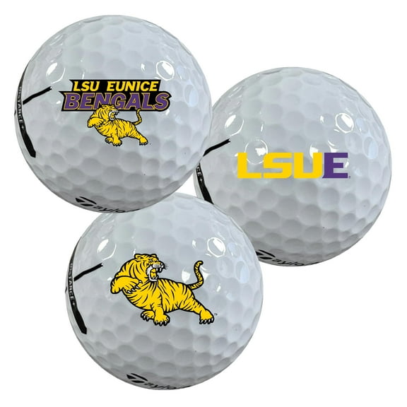 LSU - Eunice Bengals Logo Edition Taylormade Distance+ Golf Balls 12-Pack (Dozen)