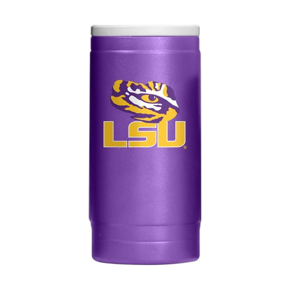 LSU Flipside Powder Coat Slim Can Coolie