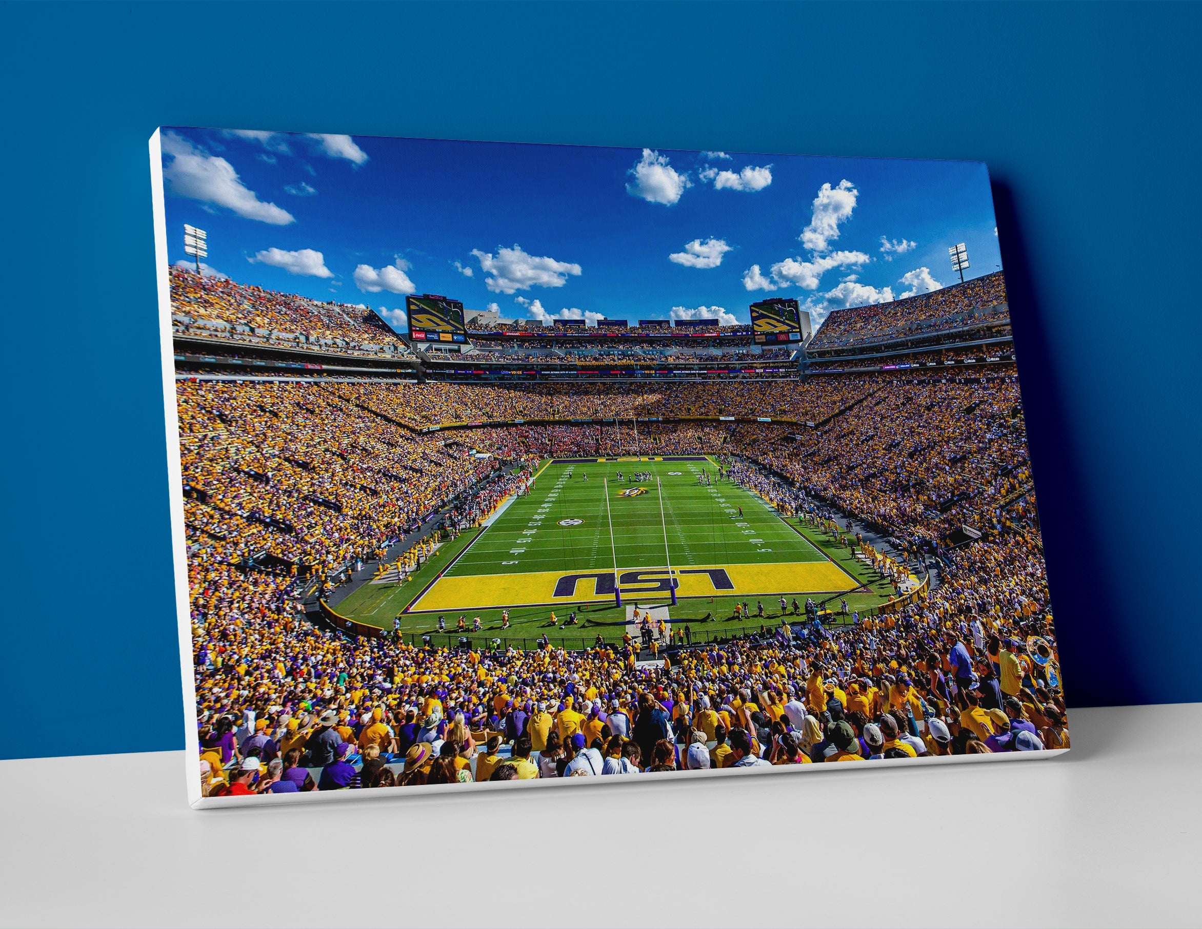 LSU Football Stadium Poster or Wrapped Canvas - Walmart.com