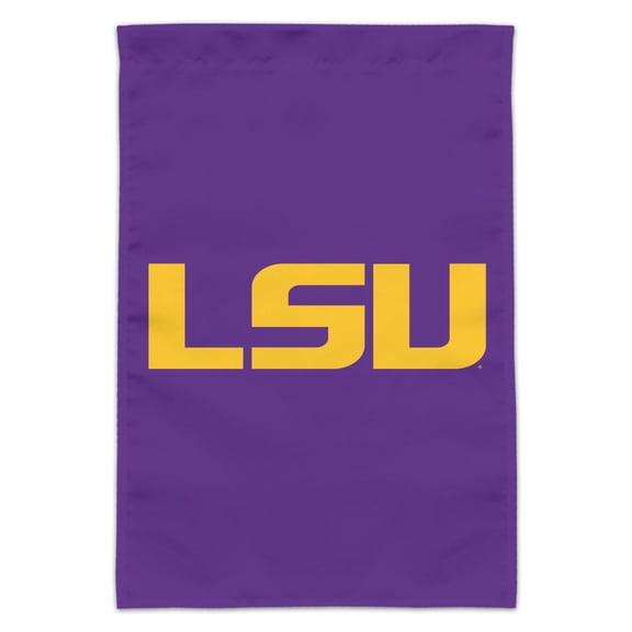LSU Logo on Purple Garden Yard Flag
