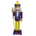 thumbnail image 1 of LSU Tigers 12" Wooden Nutcracker Statue, 1 of 1
