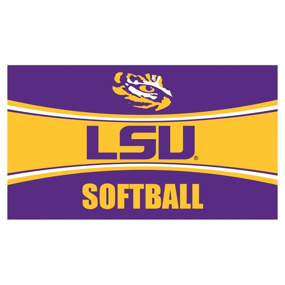 LSU Tigers 28" x 16" Softball Trapper Door Mat
