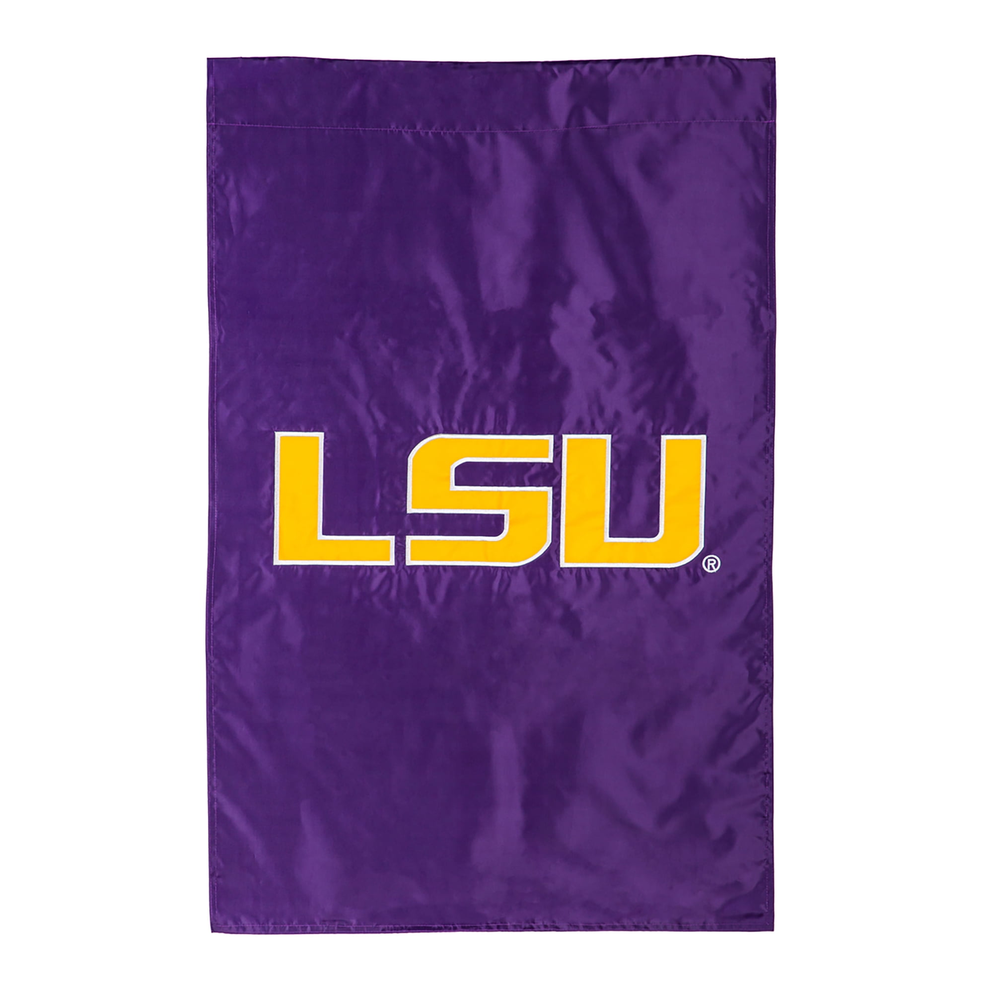LSU Tigers Purple and Gold Applique House Flag