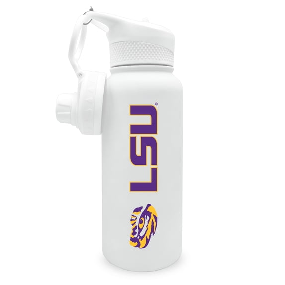 LSU Tigers 34oz. Stainless Bottle with 2 Lids