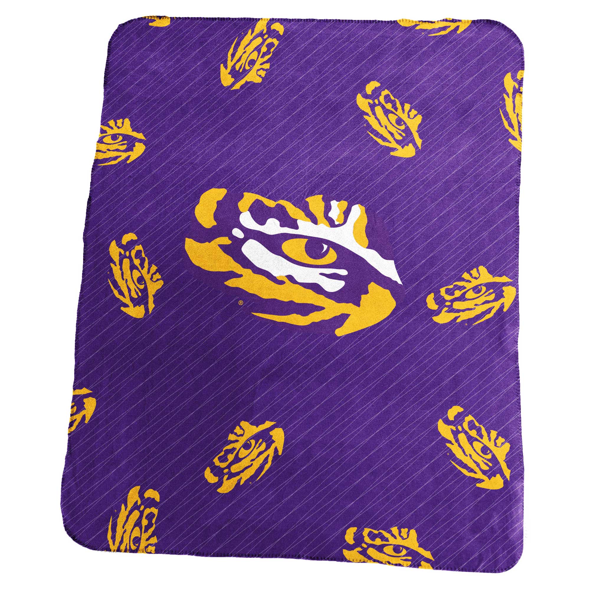 LSU Tigers 50" x 60" Repeating Logo Classic Plush Throw Blanket - image 1 of 1