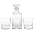 thumbnail image 1 of LSU Tigers Three-Piece Decanter & Rocks Glasses Set, 1 of 3
