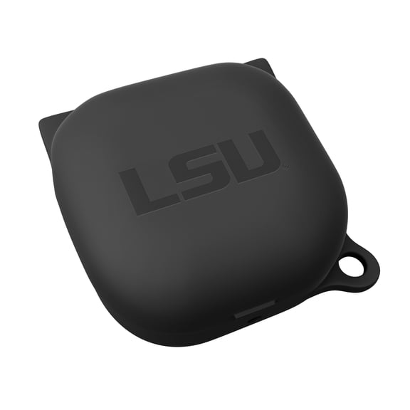 LSU Tigers Engraved Silicone Case Cover for Samsung Galaxy Buds Pro (Black)