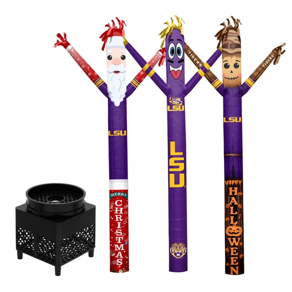 LSU Tigers Inflatable Crazy Sports Fan Bundle Set