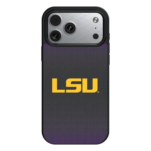 LSU Tigers Linen Logo iPhone Magnetic Bump Case