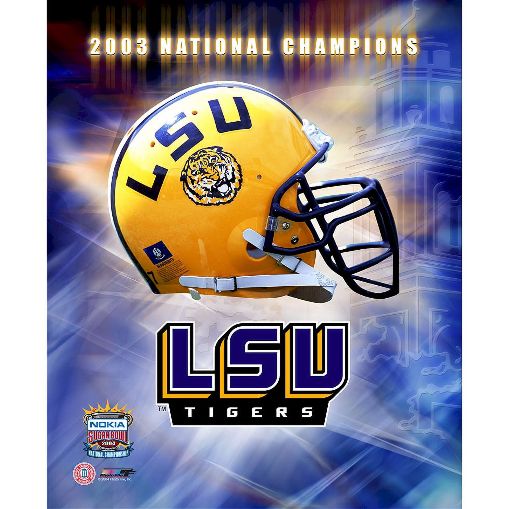 LSU Tigers Logo Helmet 2003 National Champions 16