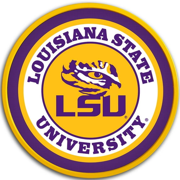 LSU Tigers 17.5'' x 17.5'' Modern Disc Wall Sign
