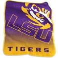 thumbnail image 1 of LSU Tigers Raschel Throw, 1 of 2