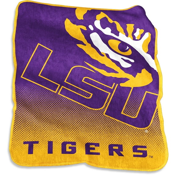 LSU Tigers Raschel Throw