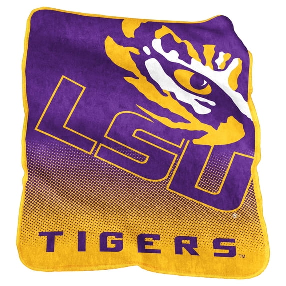 LSU Tigers Raschel Throw