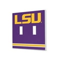 thumbnail image 1 of LSU Tigers Stripe Design Double Toggle Light Switch Plate, 1 of 4