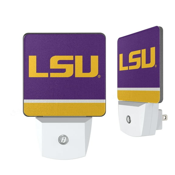 LSU Tigers Stripe Design Nightlight 2-Pack