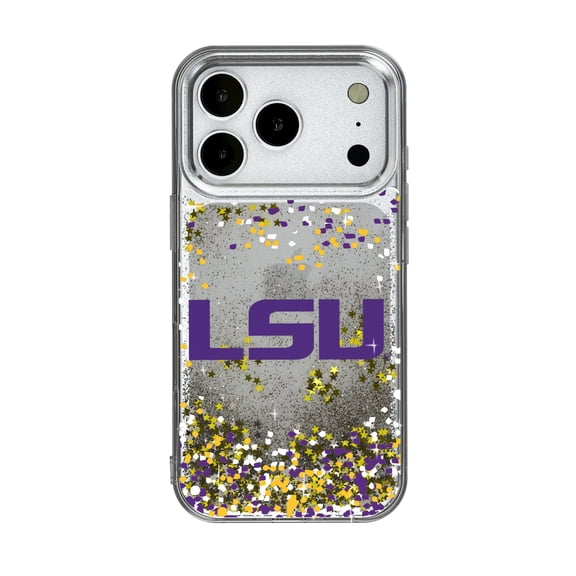 LSU Tigers iPhone Glitter Confetti Design Case